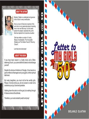 cover image of LETTER TO MY GIRLS @ 50